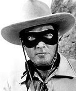 Clayton Moore in "The Lone Ranger"